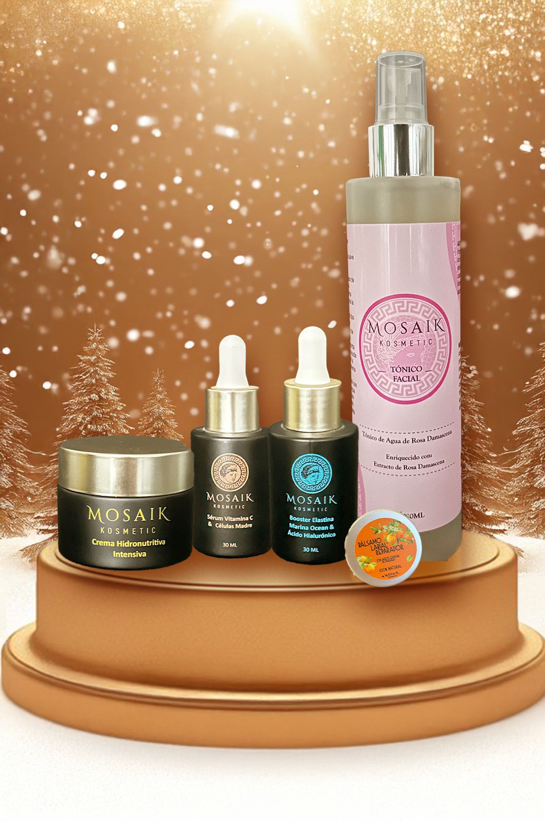 CESTA 4 Cesta Regalo "Premium Facial Gold" - Imagen 1